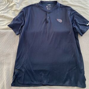 Nike Dri Fit Tennessee Titans Collarless Short Sleeve Polo XL